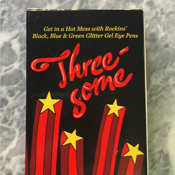 New Rockins Cosmetics Three Some Glitter Eye Pen Set - Picture 2 of 3